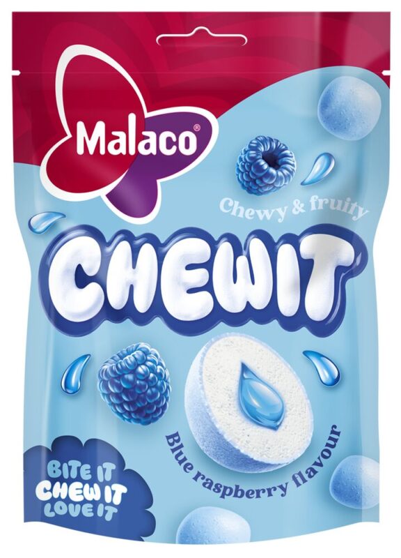 Malaco Chewit Blue Raspberry – Swedish Candy Land