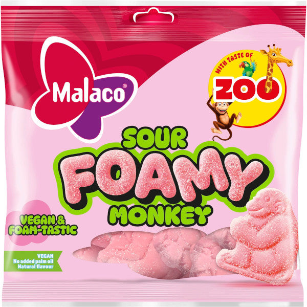 Malaco Sour Foamy Monkey – Swedish Candy Land