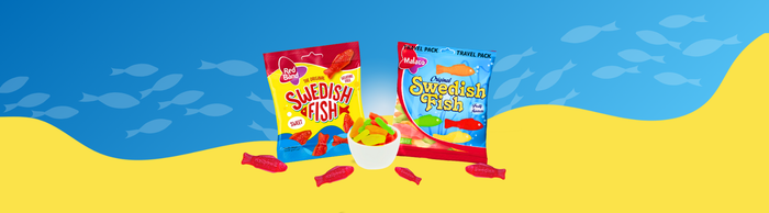 Swedish Fish Candy Comparison between America and Swedish