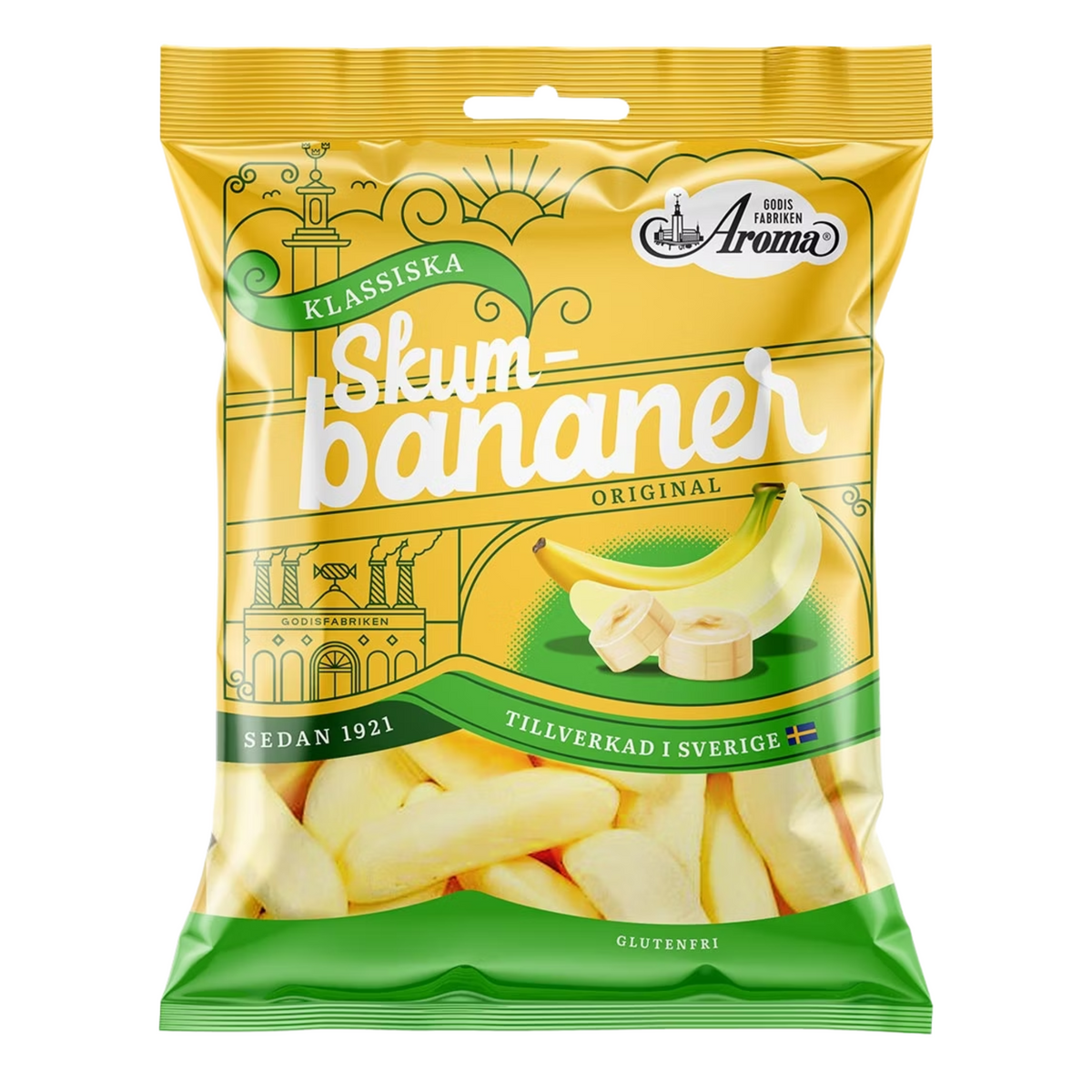 Aroma Foam Bananas – Swedish Candy Land