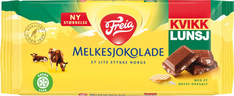 Freia Milk Chocolate with Kvikk Lunsj