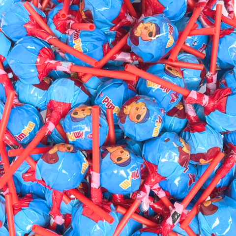 Malaco Strawberry Pimpim Lollipops