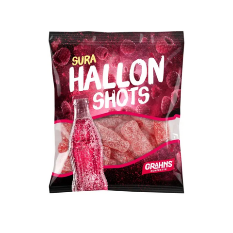 Grahns Sura Sour Raspberry Soda Bottles