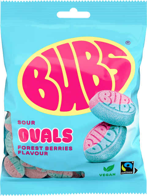 BUBS Goody Sour Raspberry and Blueberry Ovals