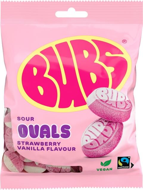 BUBS Goody Strawberry/Vanilla Sour Ovals