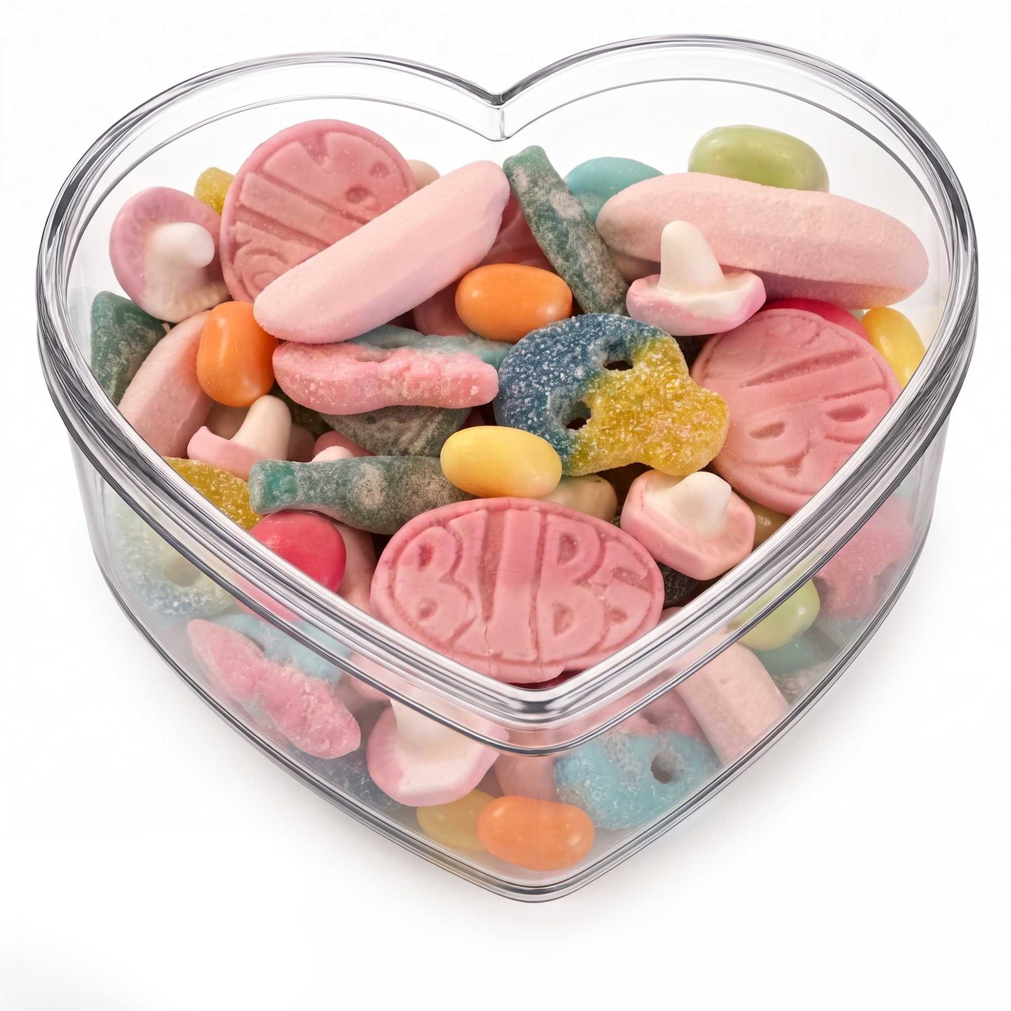 Candy Heart Case – Surprise Sweet & Sour Candy Mix – Swedish Candy