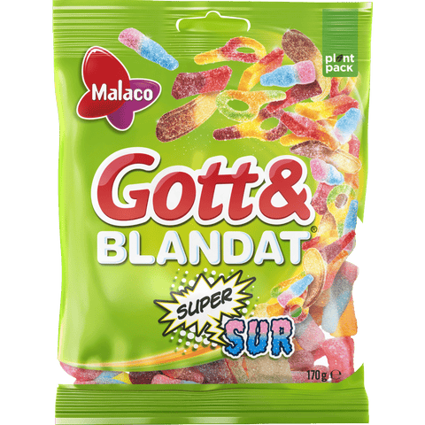 Malaco Gott & Blandat Supersour – Swedish Candy Land