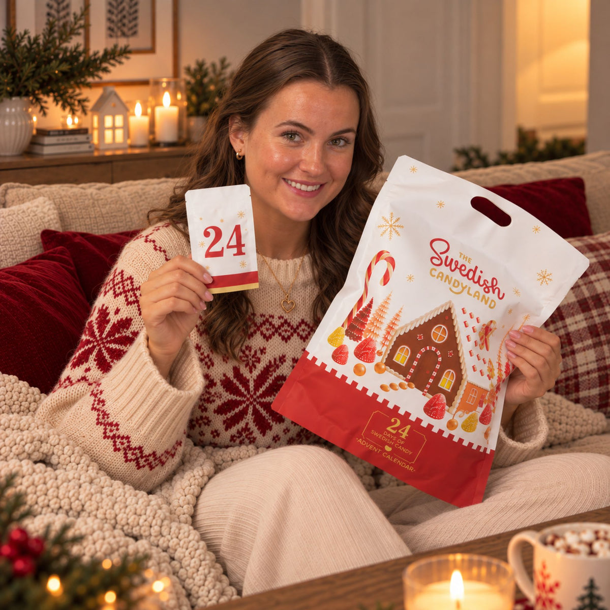 Adventskalender med godis 2026 – Swedish Candy Land