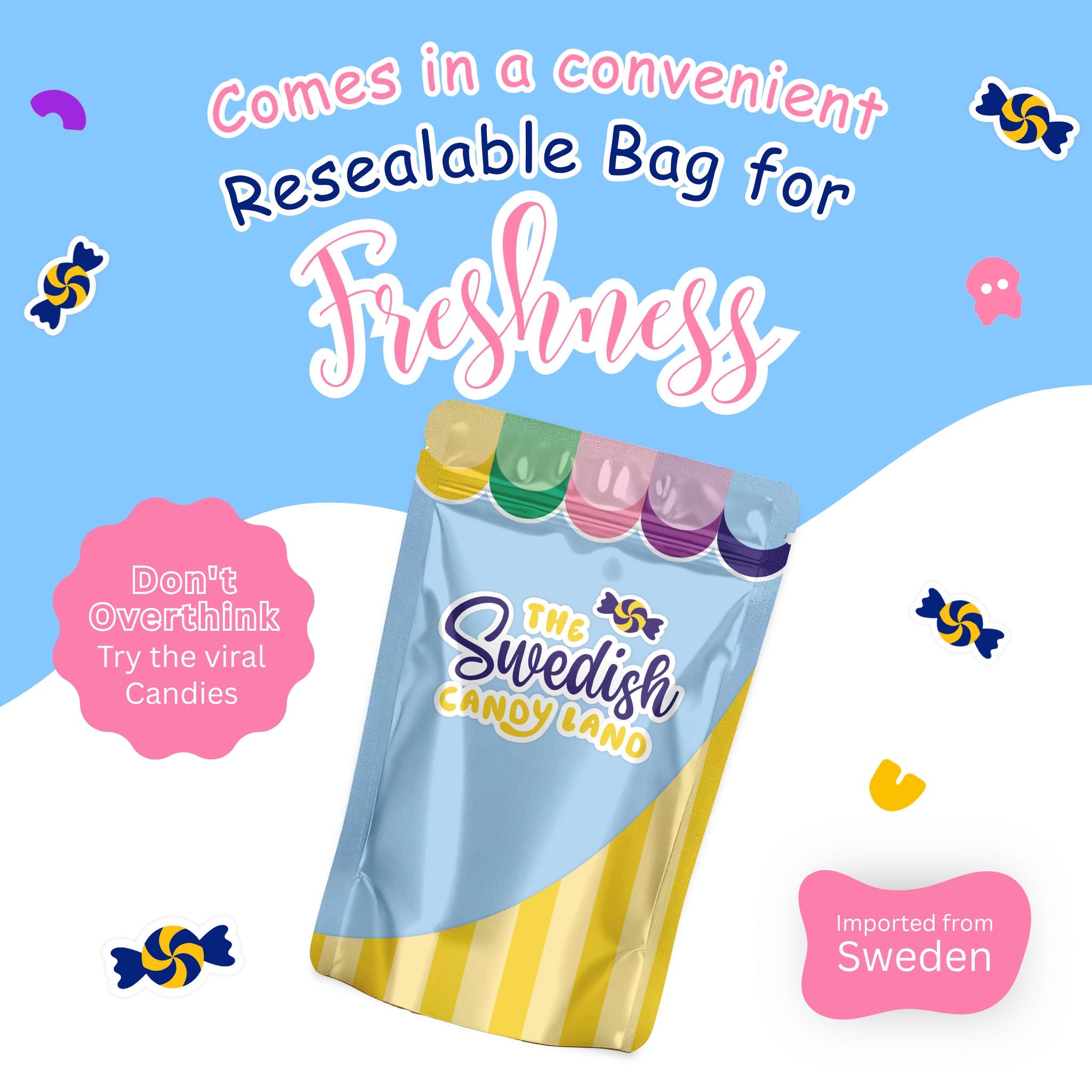 ♡ SweetCandy ♡ Tutti Fruity Sour Candy – Tangy and Fun – Swedish Candy Land